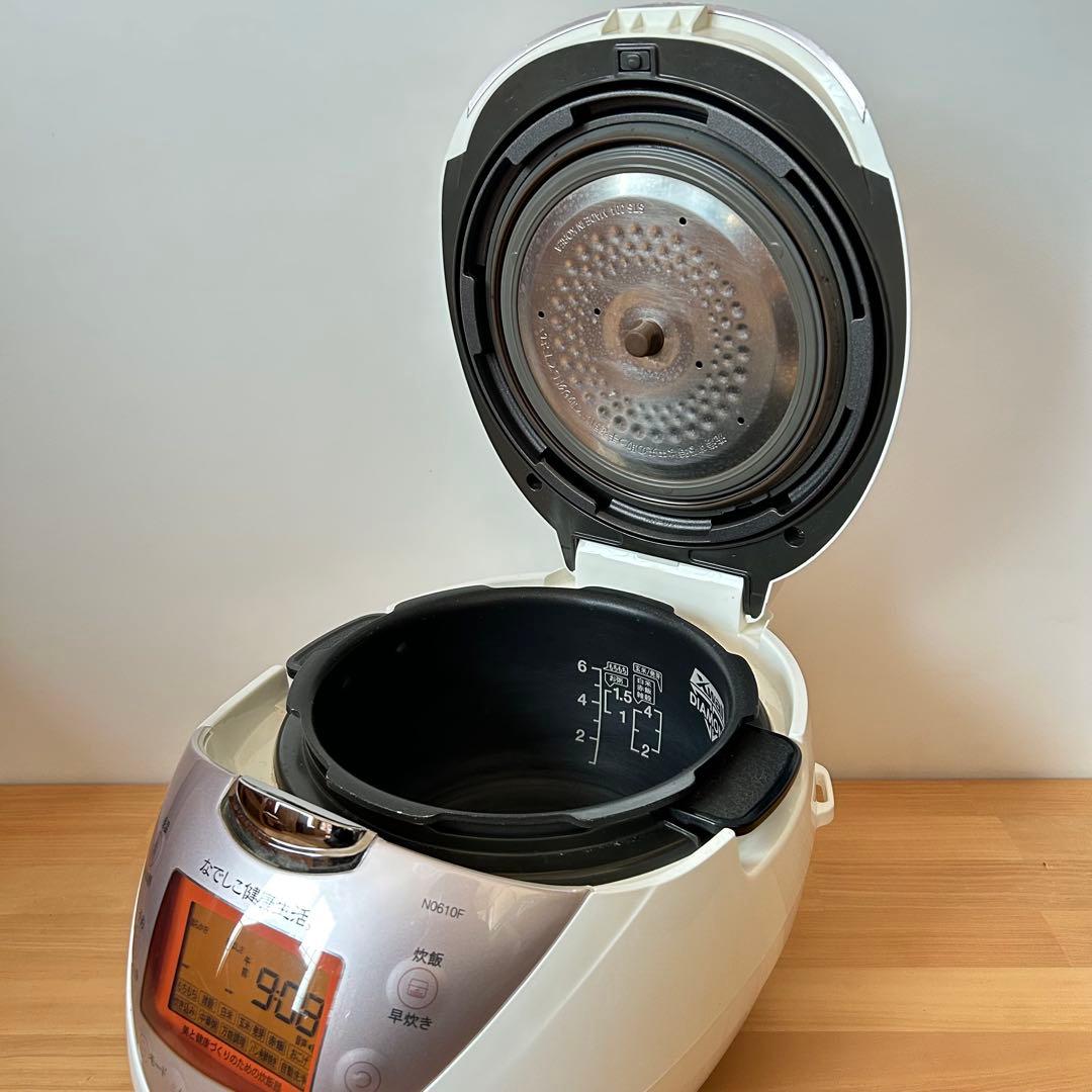 なでしこ健康生活 6合炊き 多機能炊飯器 CRP-N0610F ピンク/ホワイト