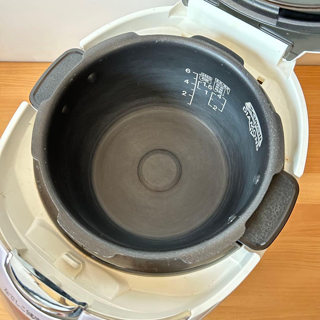 なでしこ健康生活 6合炊き 多機能炊飯器 CRP-N0610F ピンク/ホワイト