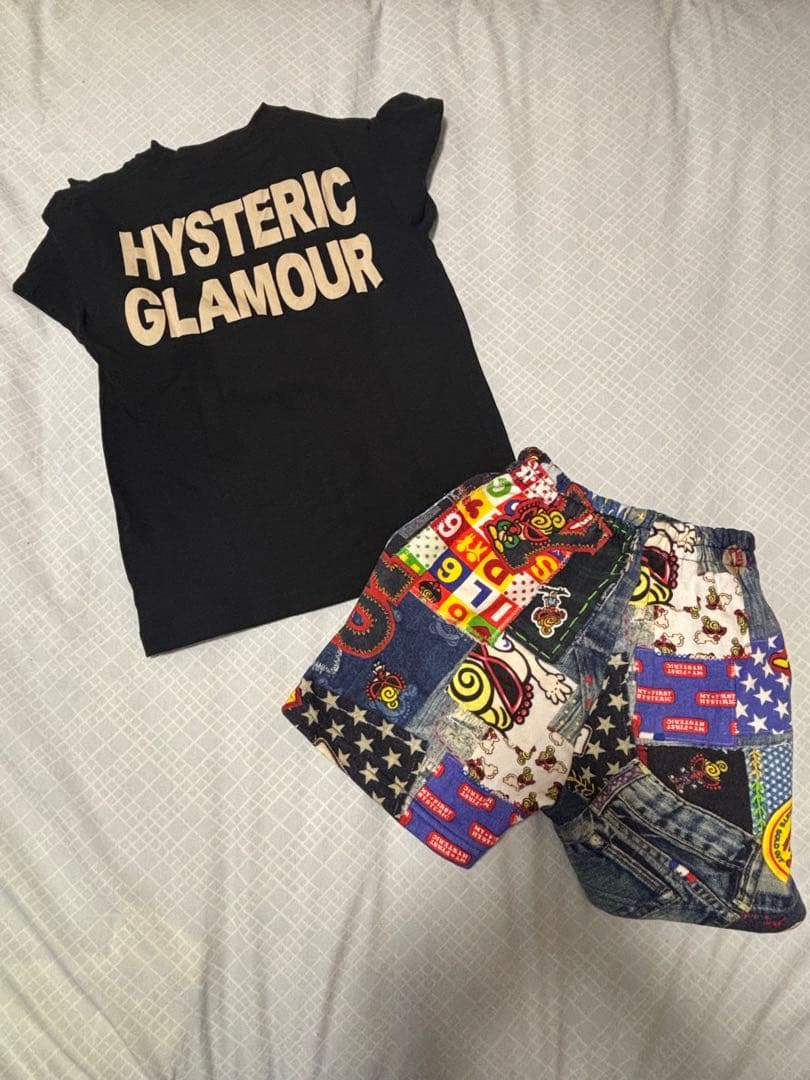 美品☆HYSTERIC MINI Tシャツ&ハーフパンツセット　100