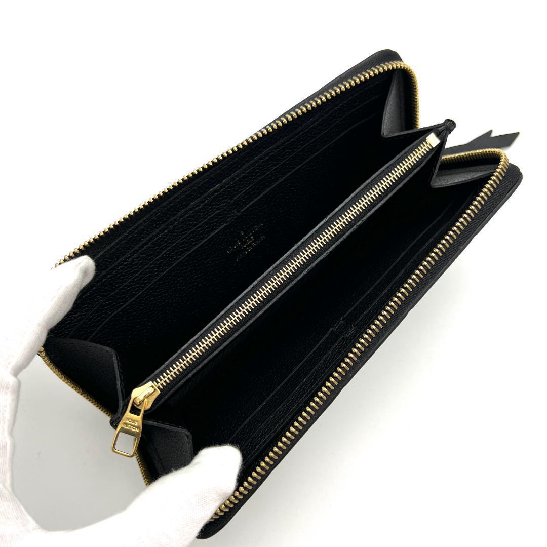 【超極美品】ルイヴィトン アンプラント ポルトフォイユ クレマンス 黒 A693