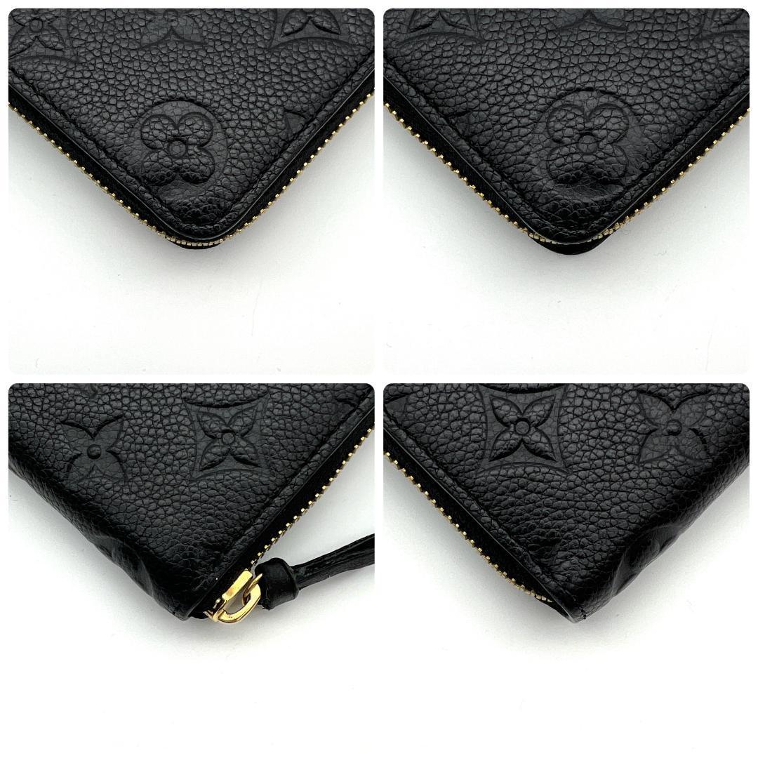 【超極美品】ルイヴィトン アンプラント ポルトフォイユ クレマンス 黒 A693