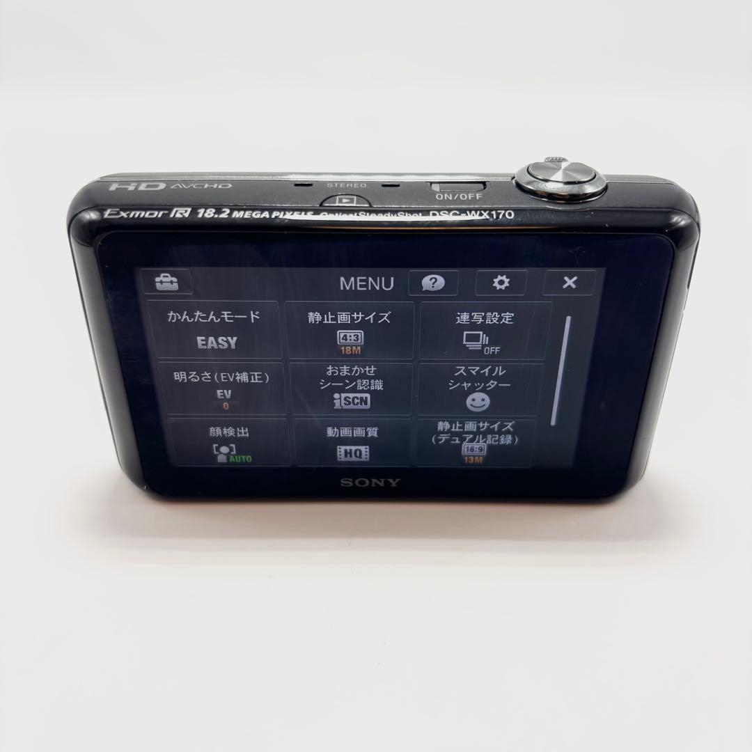 【美品】SONY Cyber-shot DSC-WX170 ブラック