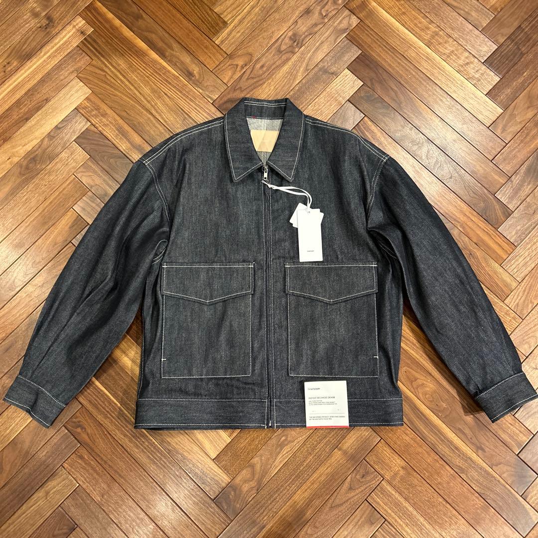 グラフペーパー 25AW Selvage Denim Zip Jacket