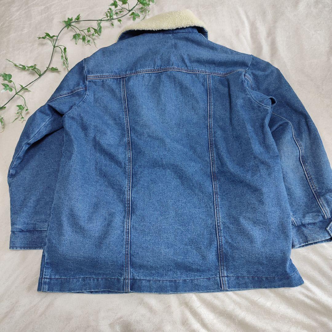 [美品]Wrangler WM1923 デニム ボアジャケット Ｍ ランチコート