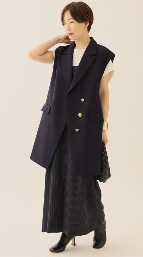 お値下げ♡ジャーナルスタンダードレサージュ　ジレ　NAVY