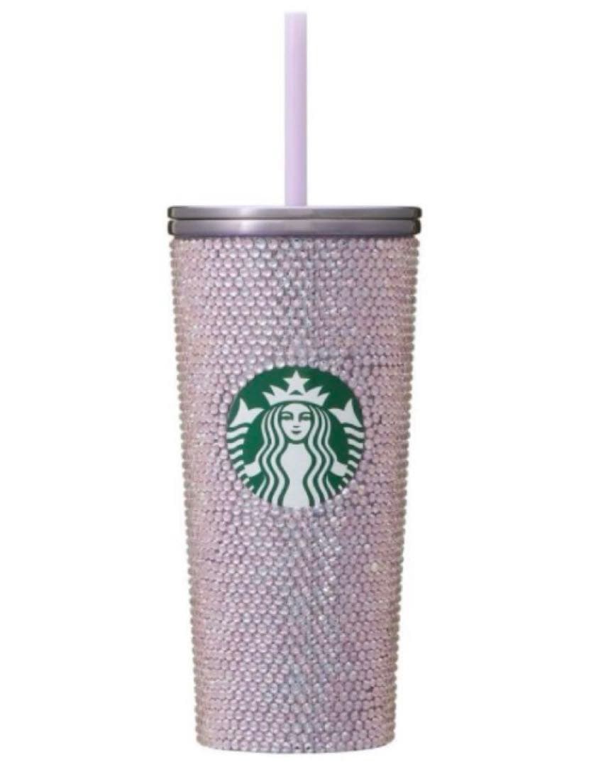 スタバ　スターバックスホリデー2022 ステンレスコールドカップラインストーン