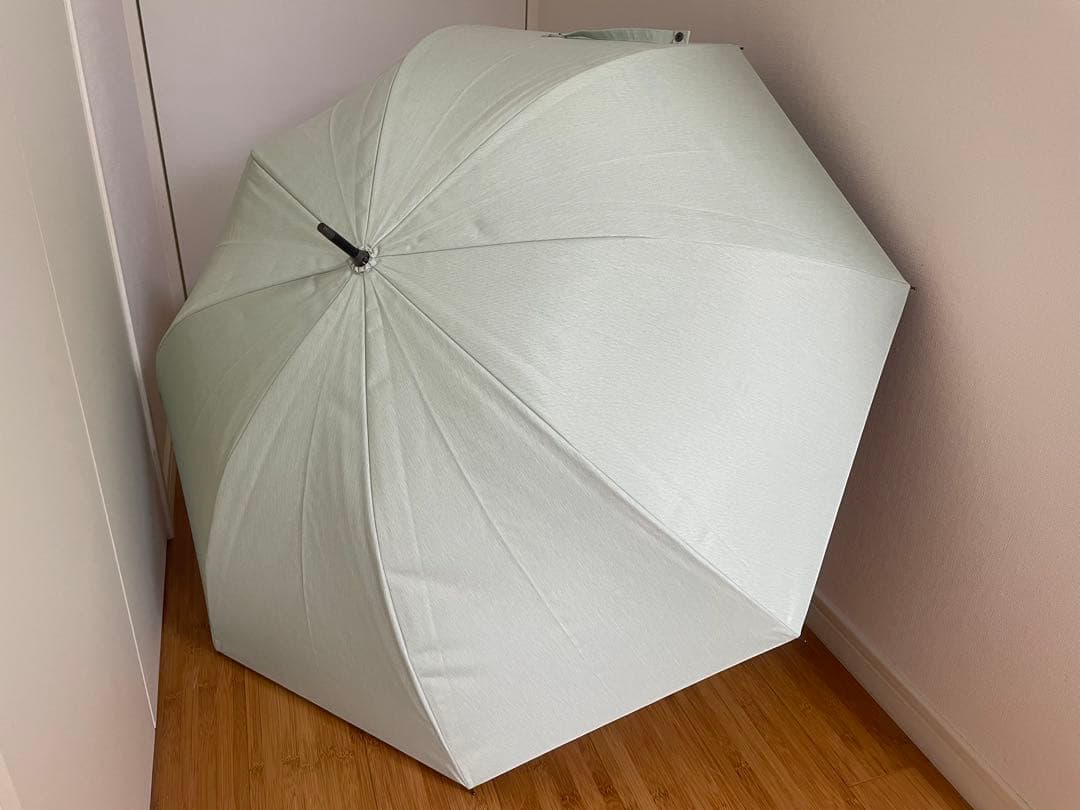 【今季最終価格極美品】サンバリア 100 長傘 L mokuグリーン クリア手元