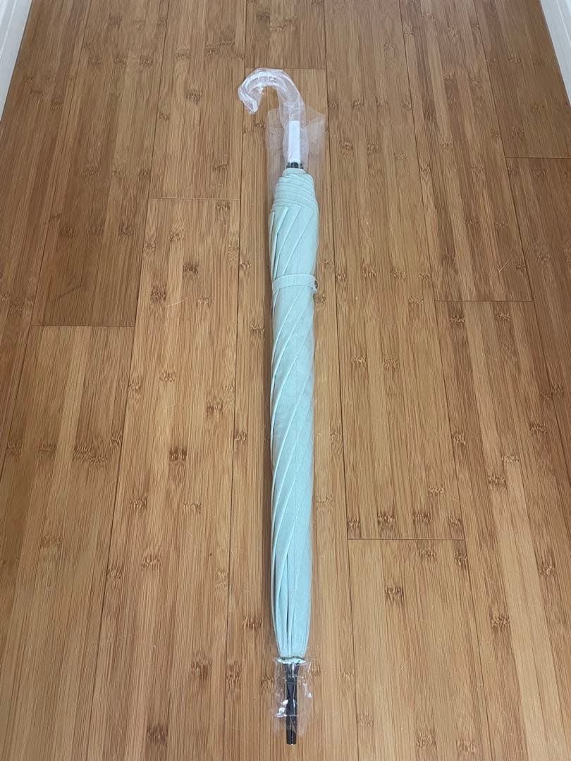 【今季最終価格極美品】サンバリア 100 長傘 L mokuグリーン クリア手元