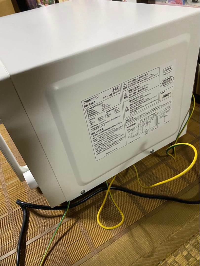 T28 TWINBIRD 2024年製 フラット電子レンジ ハイパワー