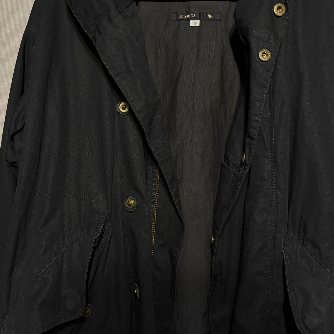 KLASICA クラシカ　BIGフードパーカーブルゾン ハーフモッズコート
