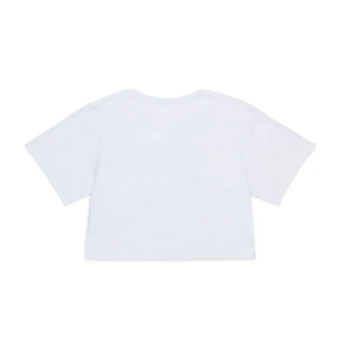 MM6 キッズ14Y クロップドTシャツ ホワイト