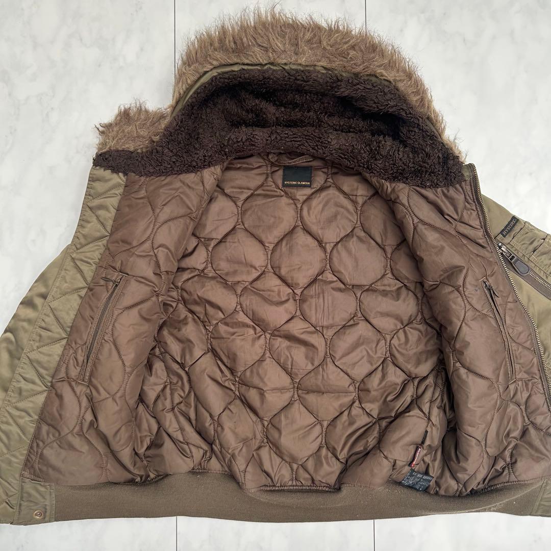 ヒステリックグラマー　N2B プリマロフト　ヒスガール　00s ファー　M