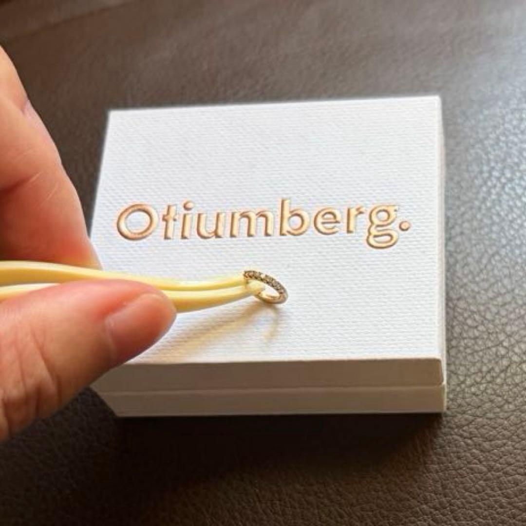 Otiumberg オティウムバーグ 片耳用 ダイヤモンド フープ ピアス