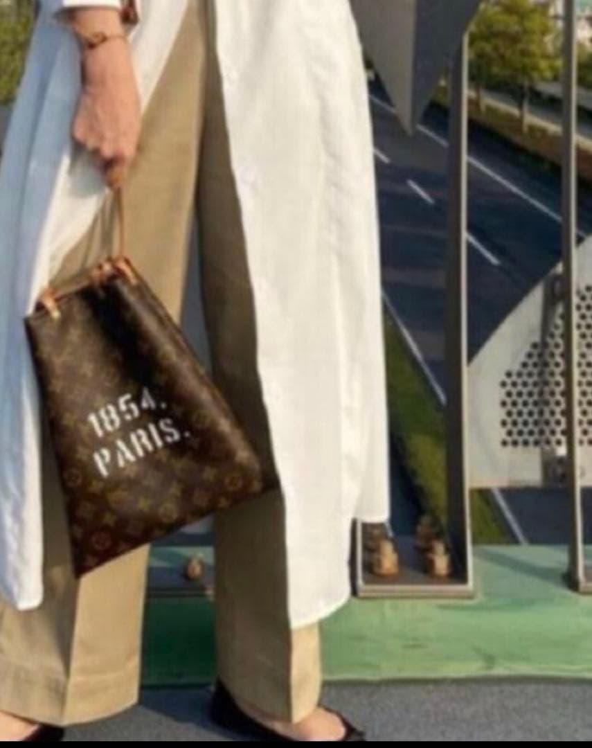 週末お値下げ　h.myriad リメイクバッグ　巾着バッグ