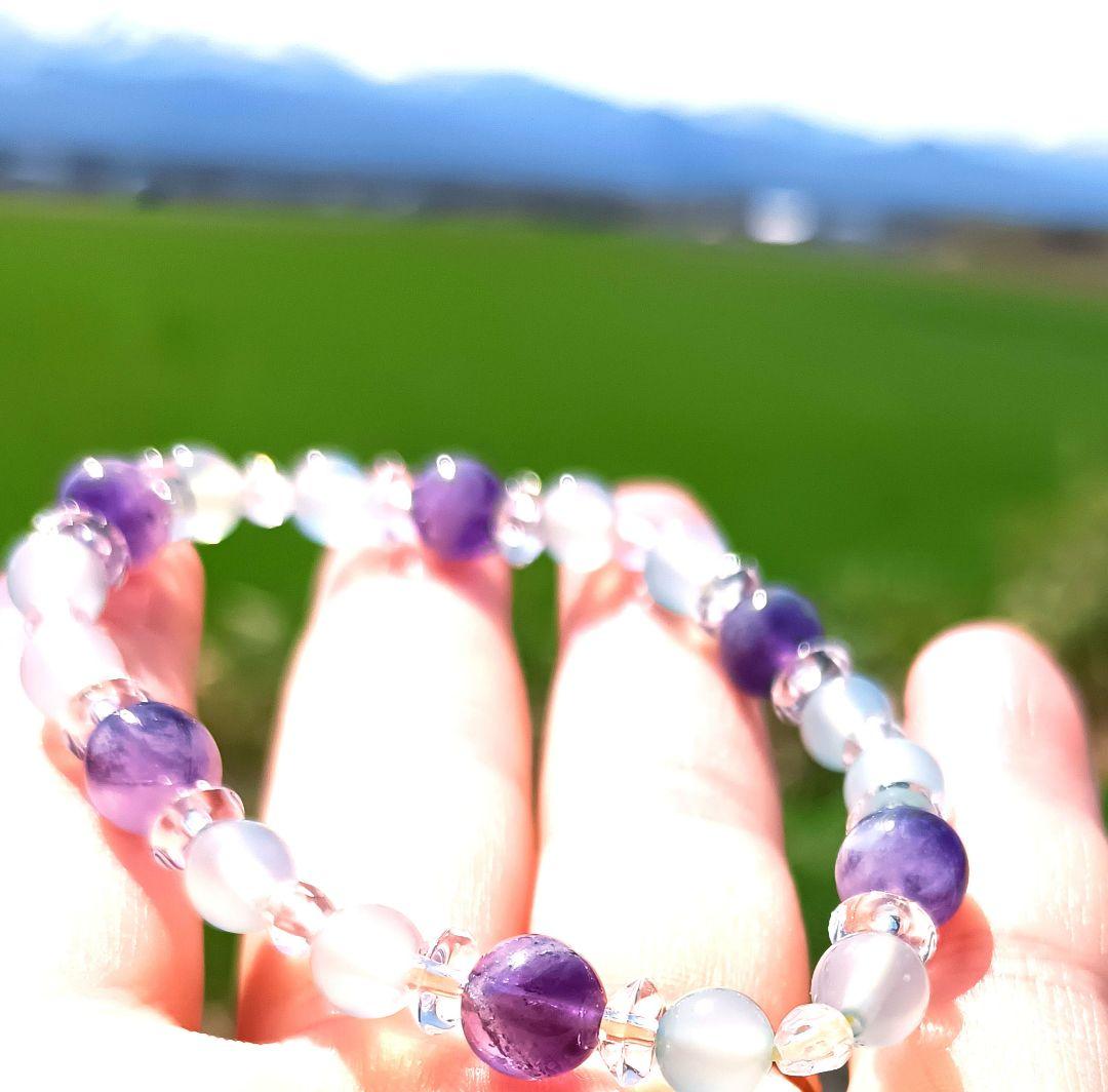 ぽっかぽか❀龍スポットパワーストーンブレスレット❀