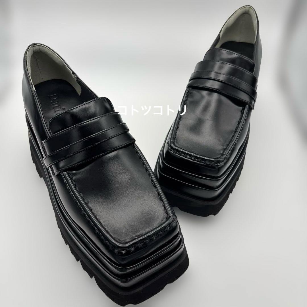 美品 プラットフォームローファー XLサイズ 革靴　Darich