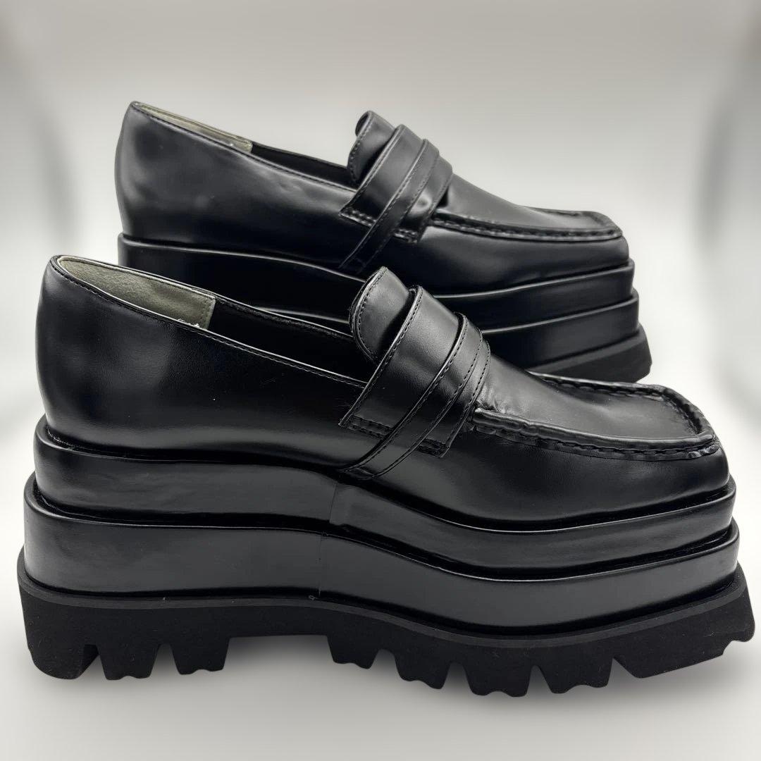 美品 プラットフォームローファー XLサイズ 革靴　Darich