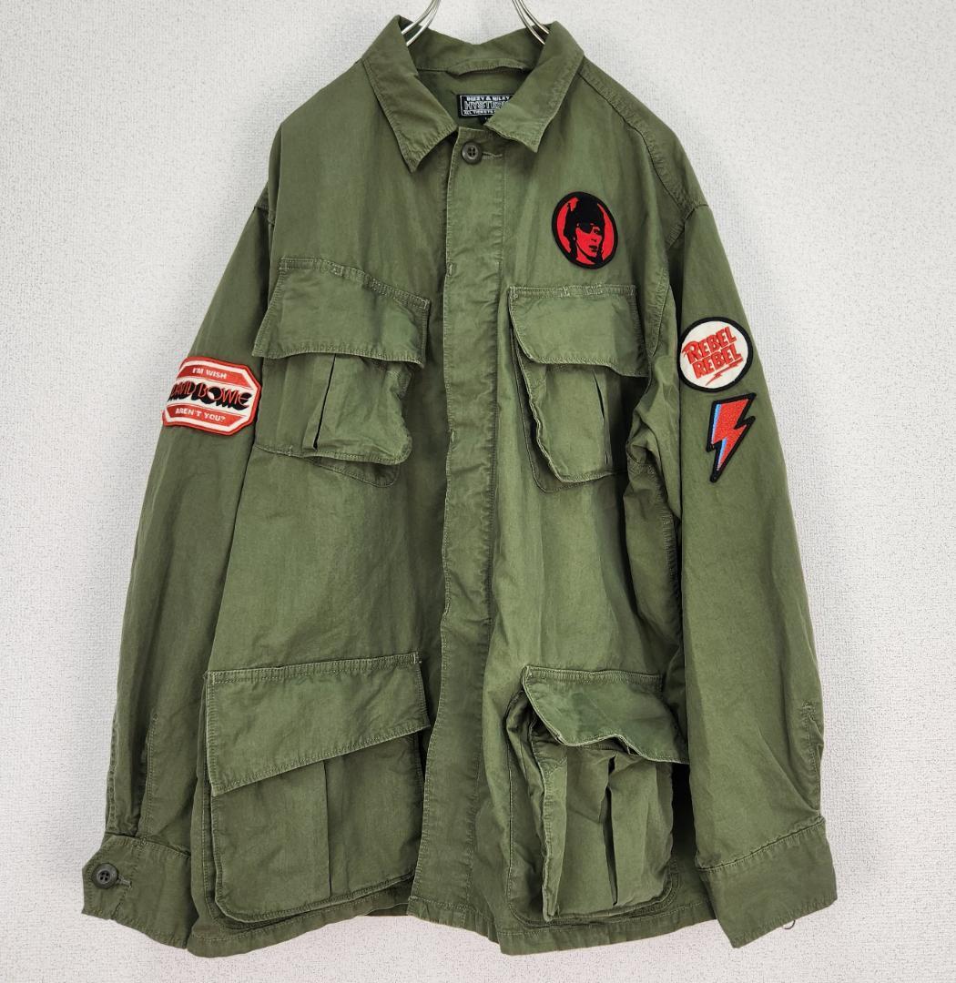 完売品★L★ヒステリック グラマー×デヴィッド・ボウイ ファティーグジャケット