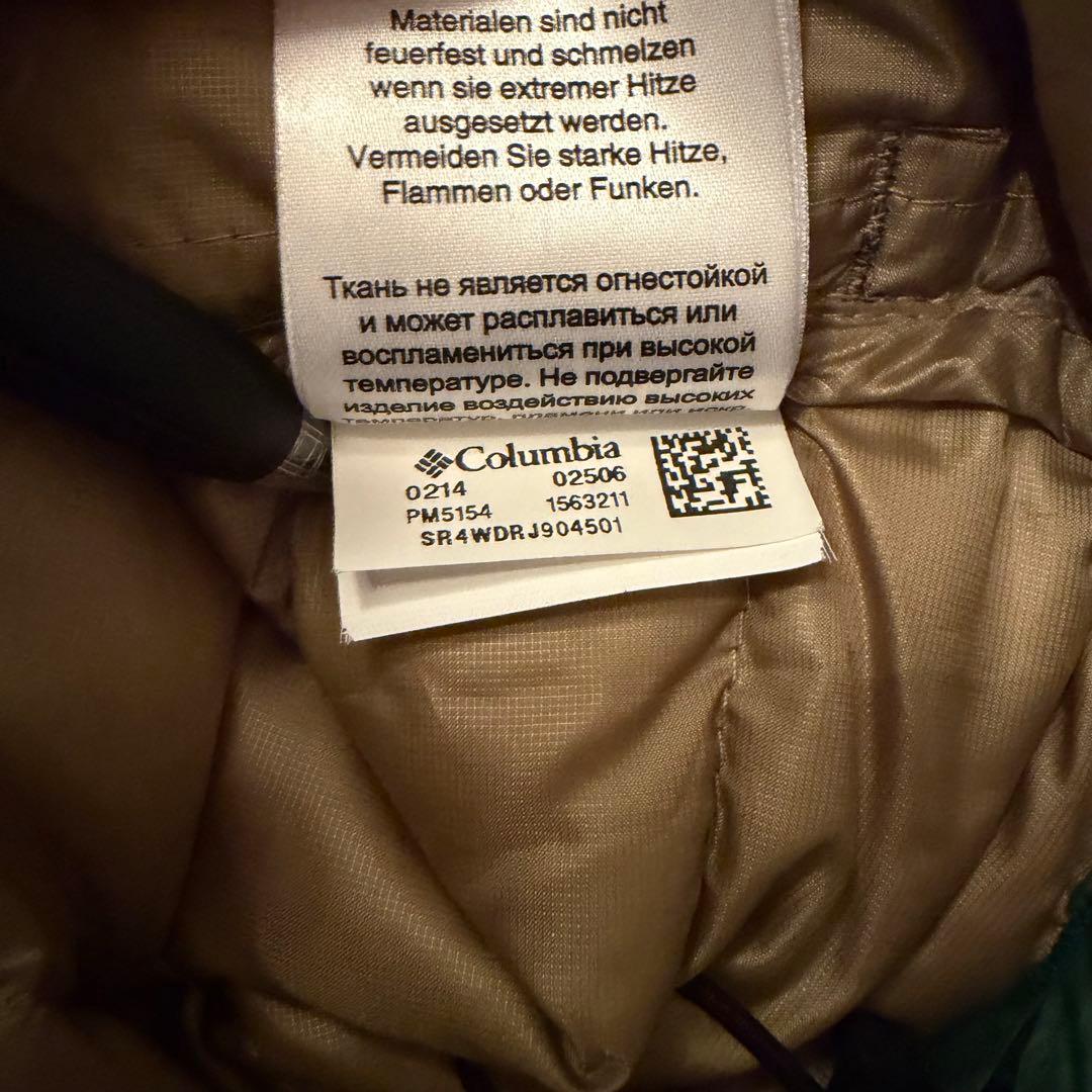 【トレンド】Columbia ダウンジャケット　ドローコード 00s 美品　L