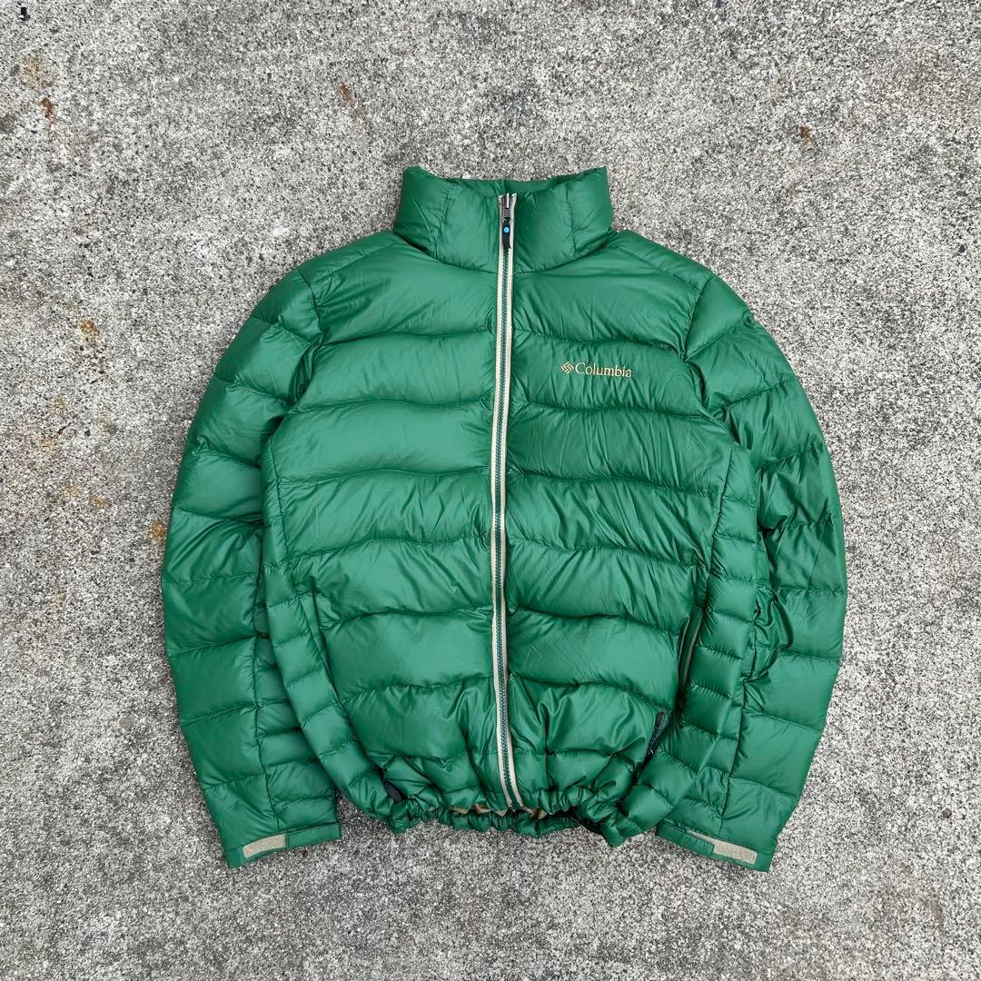 【トレンド】Columbia ダウンジャケット　ドローコード 00s 美品　L