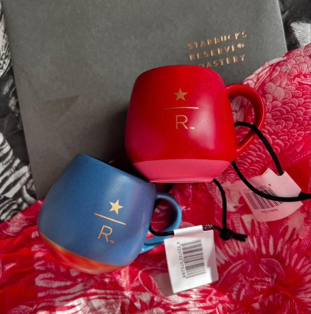 スターバックス リザーブ ホリデー オーナメント マグブルー マグレッド