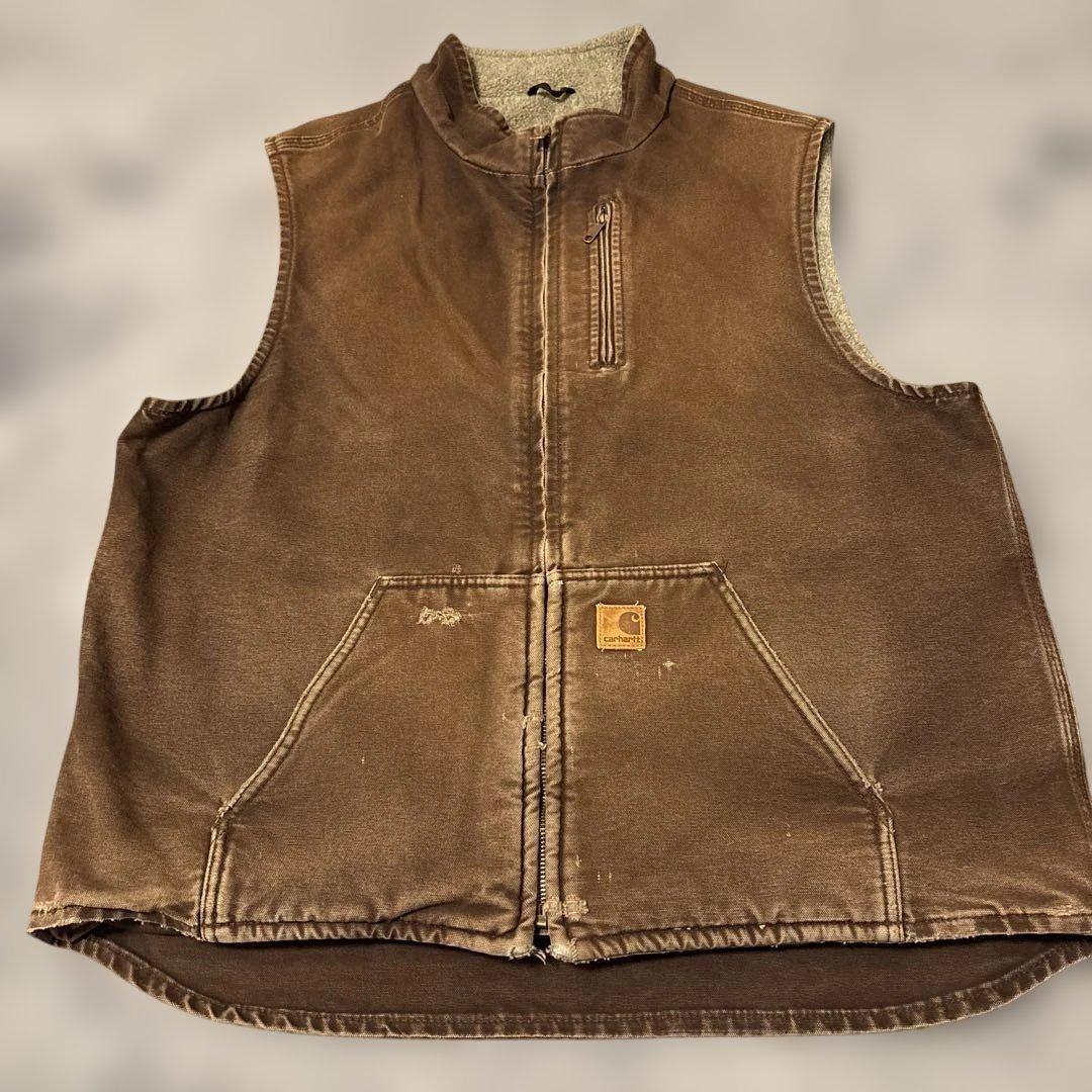 carhartt ダックベスト　ブラウン　XL