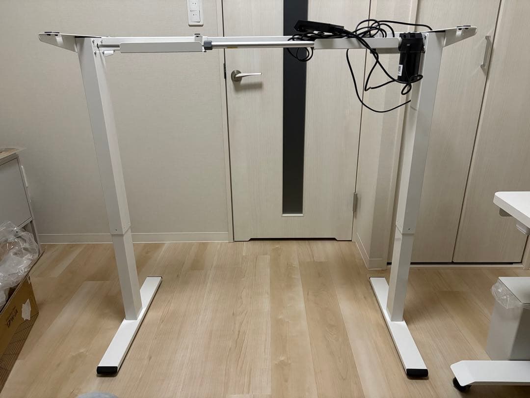 FlexiSpot EF1B 電動昇降デスク ホワイト 脚のみ