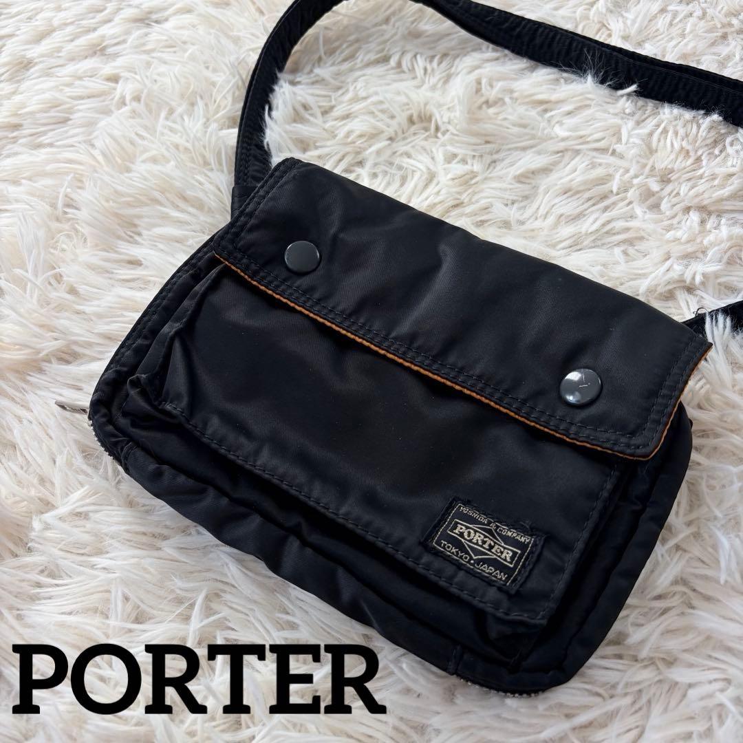 【極美品】ポーター タンカー サコッシュ 2way ブラック 吉田カバン