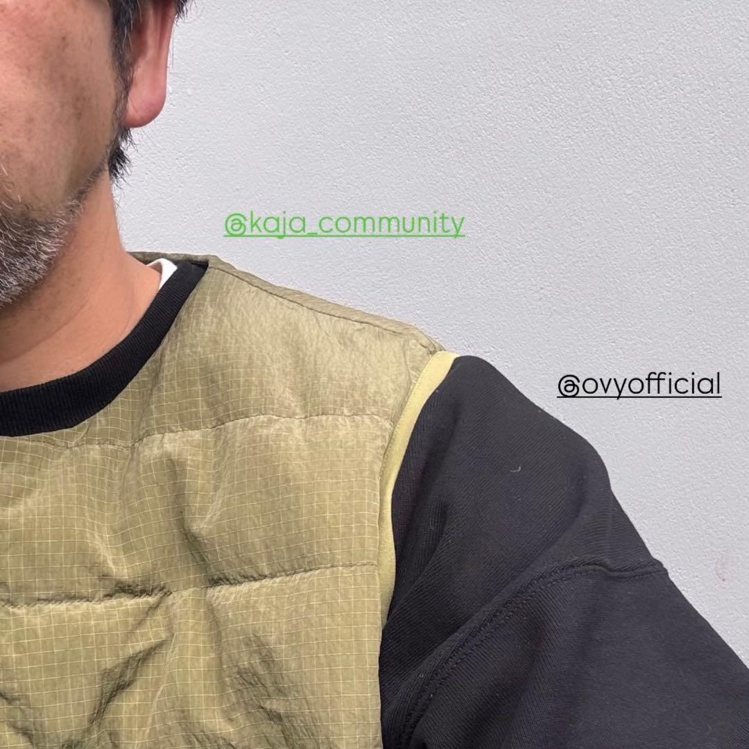 新品 OVY Original Fabric Basic Crew Sweat黒