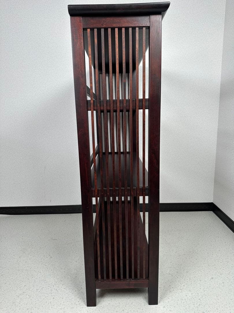 九州民芸家具 本棚 飾り棚 樺 カバ材 格子 オープンラック 書棚 ※i4