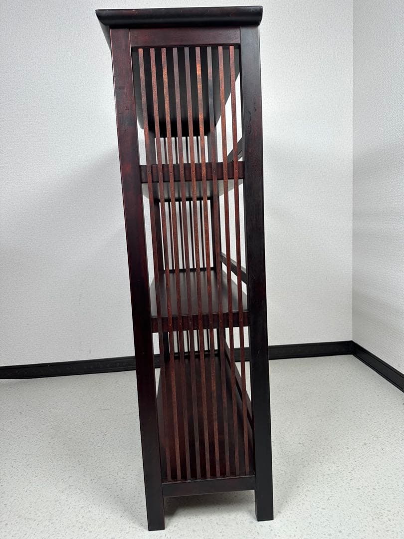 九州民芸家具 本棚 飾り棚 樺 カバ材 格子 オープンラック 書棚 ※i4