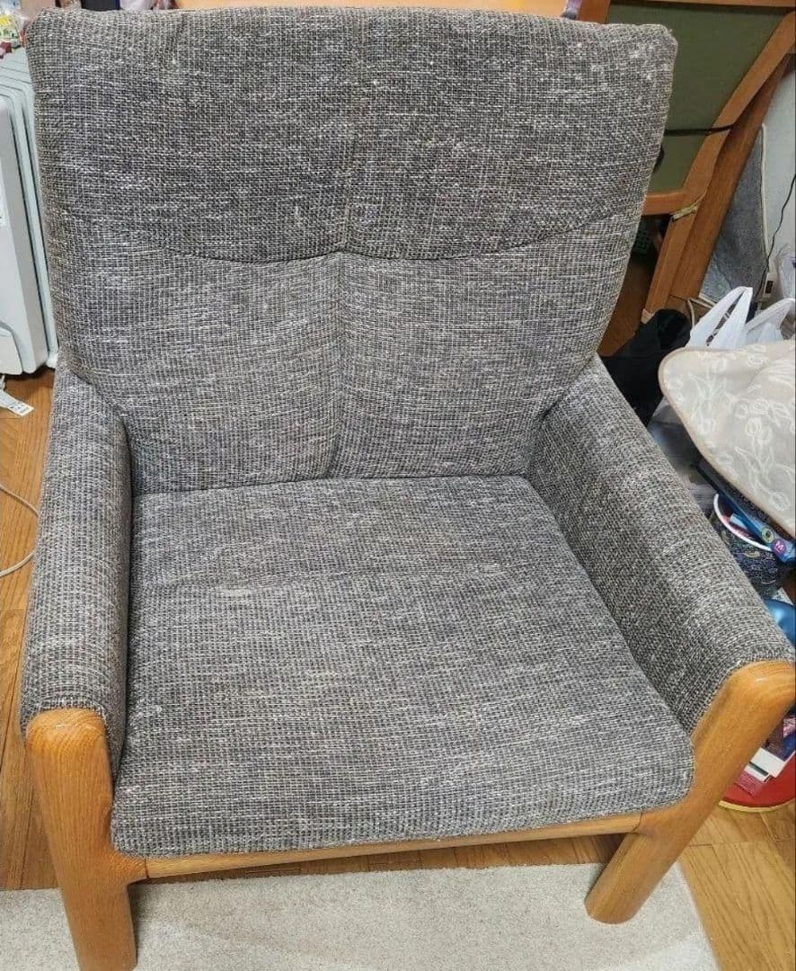 お値下げしました▼１人掛けソファー 椅子 ◆布素材◆美品