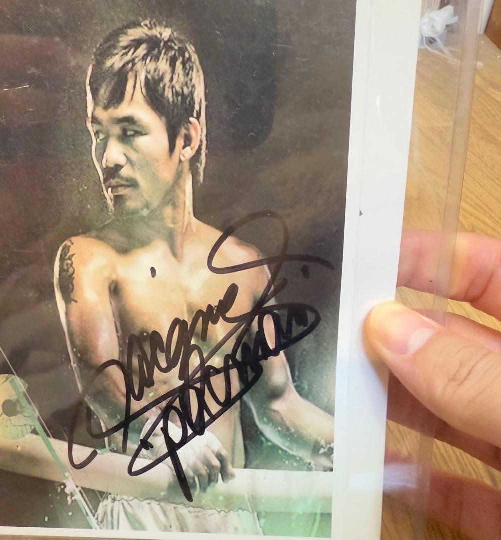 マニー・パッキャオ　直筆サイン入りボクシンググローブ左右セット　Pacquiao