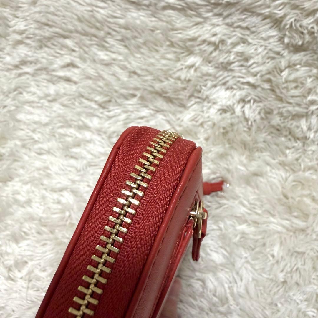 未使用✨マリークワント　テラコッタ　長財布　家計簿管理　薄型　ケース　L字