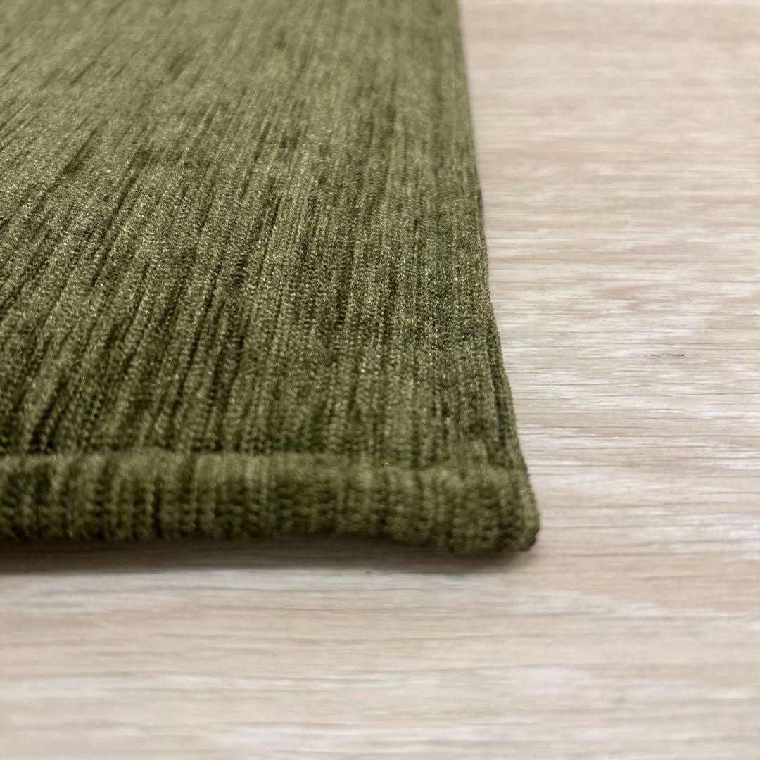 おすし新品☆丸洗い出来るラグ 200×250cm グリーン色 敷ラグ
