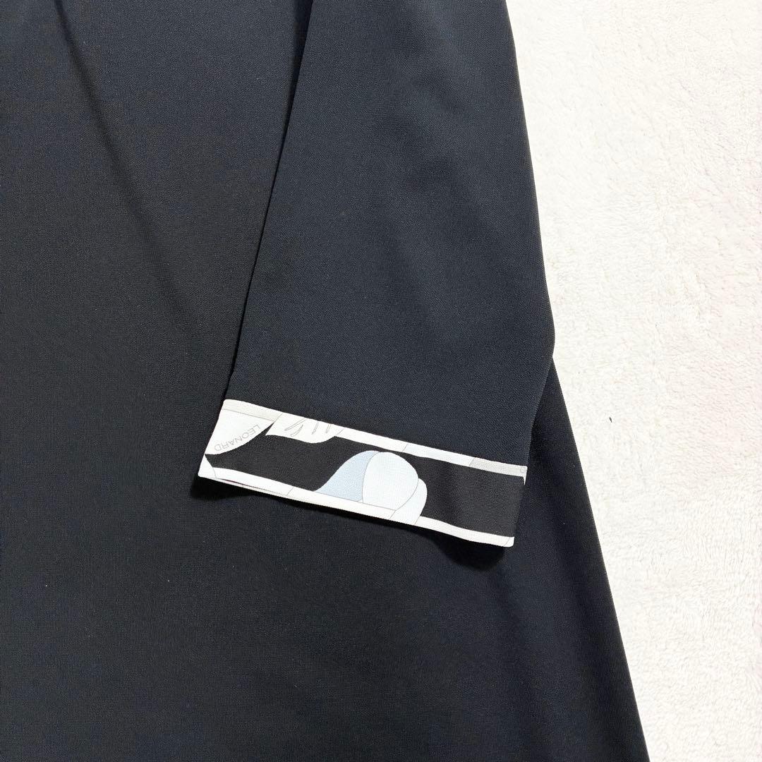 キ**様 極美品✨ LEONARD SPORT 長袖 チュニック 花柄トリムライ