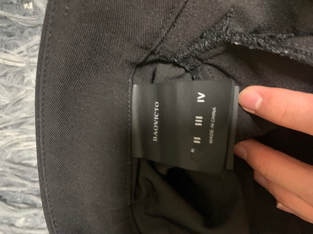 Baovicto 変形スラックス　ブラック　サイズ1