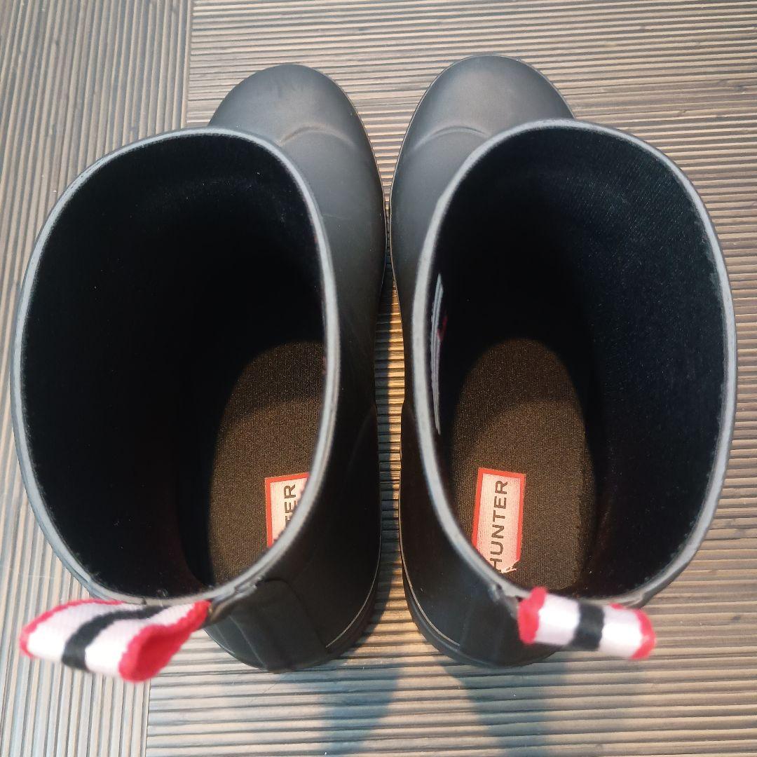 HUNTER ハンター オリジナル プレイ ショート ブーツ 黒 25センチ