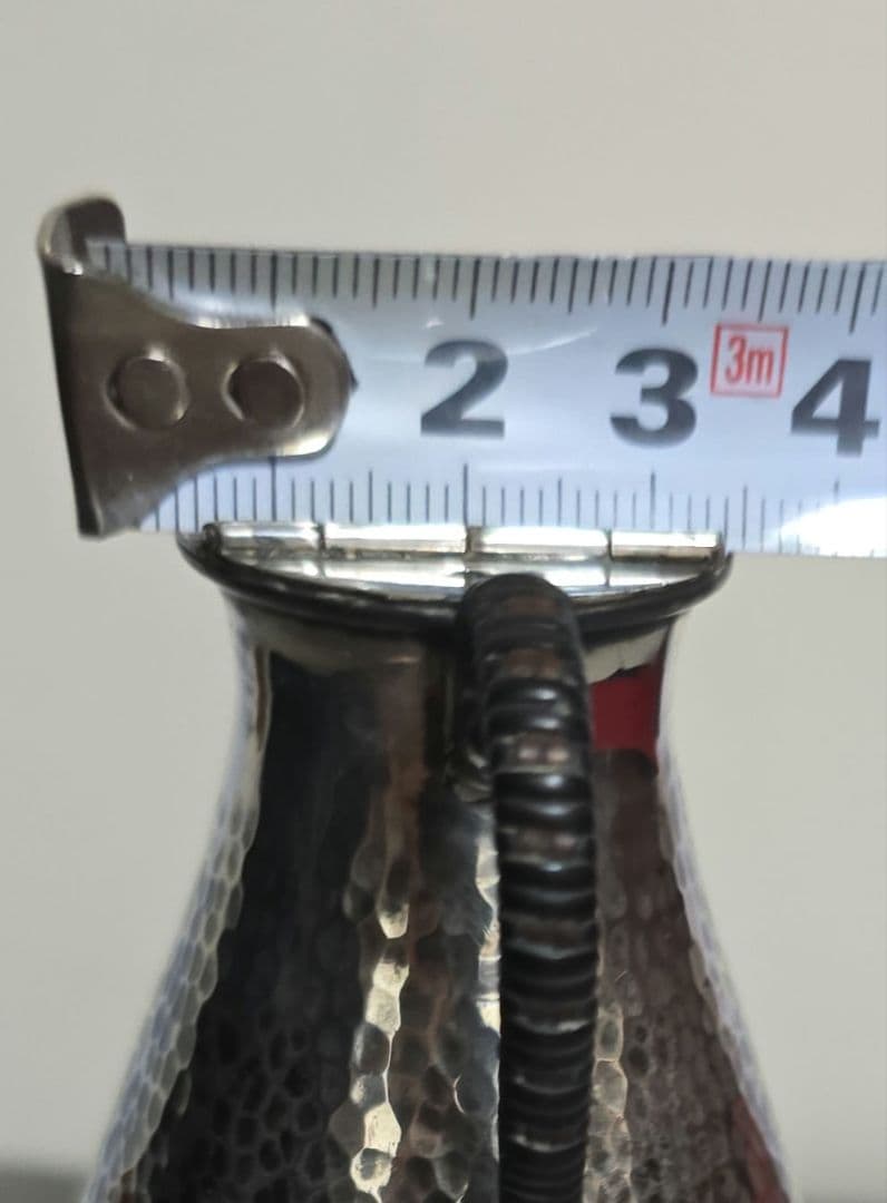 純銀ハンマード金属ピッチャー酒器です