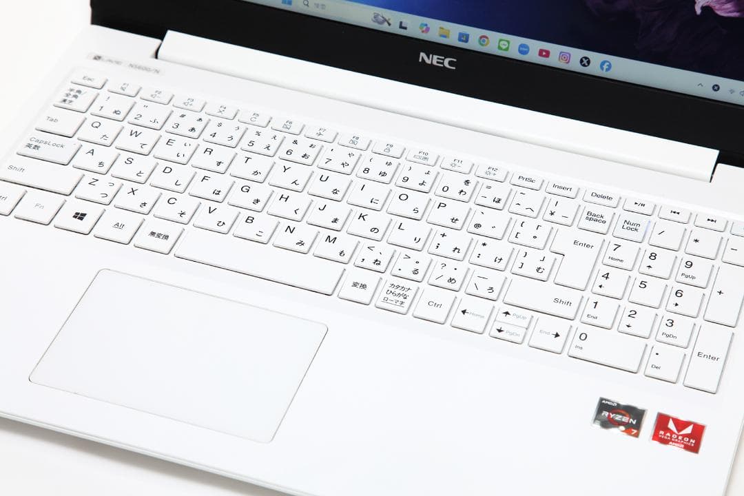 【高性能Ryzen7／Office／すぐ使える】NEC LAVIE