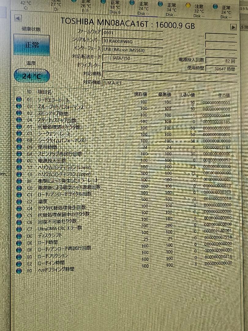 東芝 3.5インチ内蔵HDD 16TB (MN08ACA16T)
