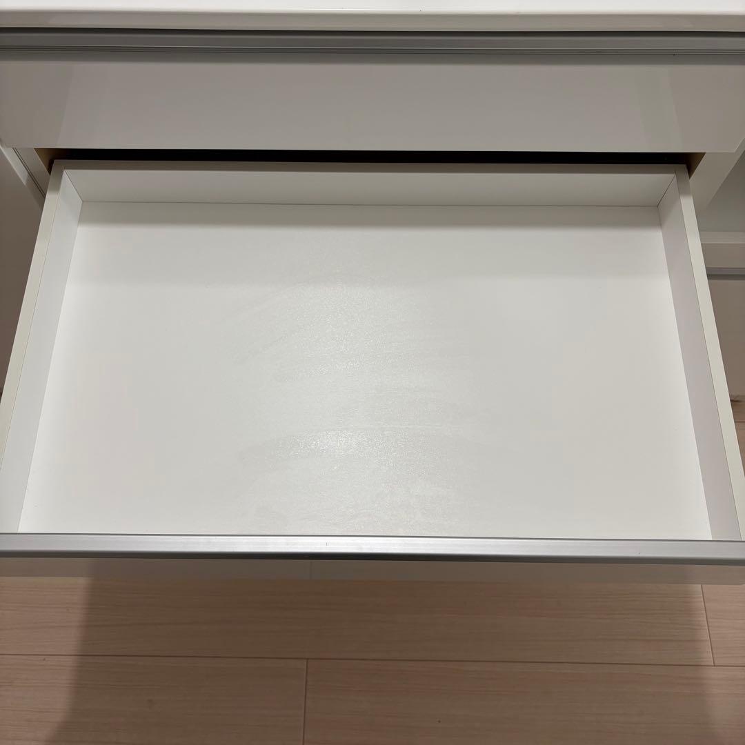 【期限あり】ニトリ食器棚 レジューム 150AG-S WH/150QH-R WH