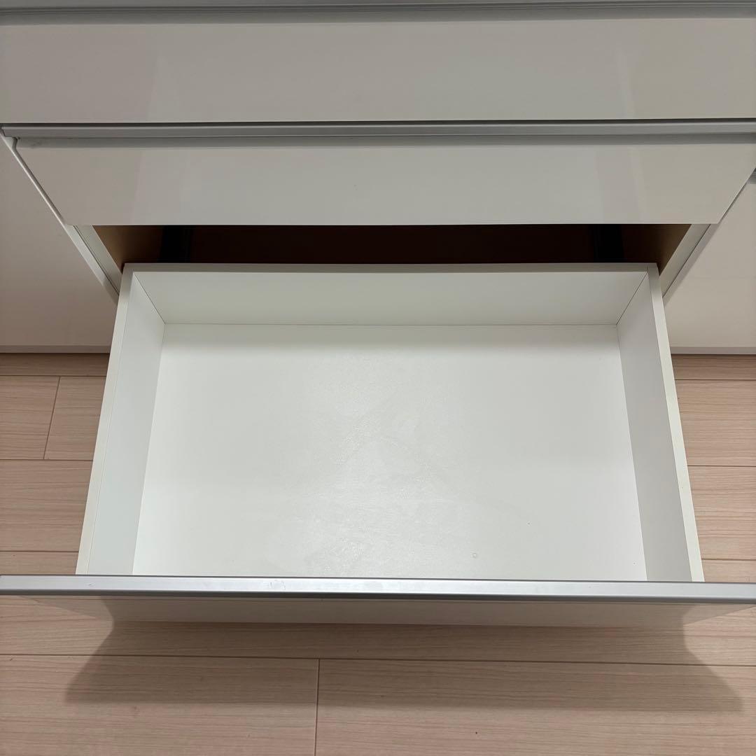 【期限あり】ニトリ食器棚 レジューム 150AG-S WH/150QH-R WH