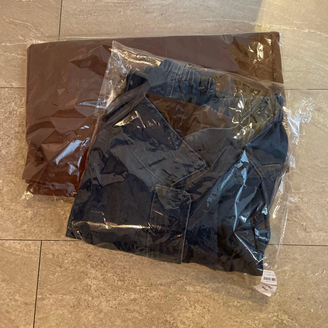 ［SET］コーデュロイ襟デニムブルゾン+フェイクスウェードタイトスカート