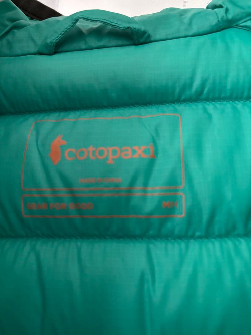 早い者勝cotopaxi フード付きダウンジャケット グレー/ブルー/アイボリー