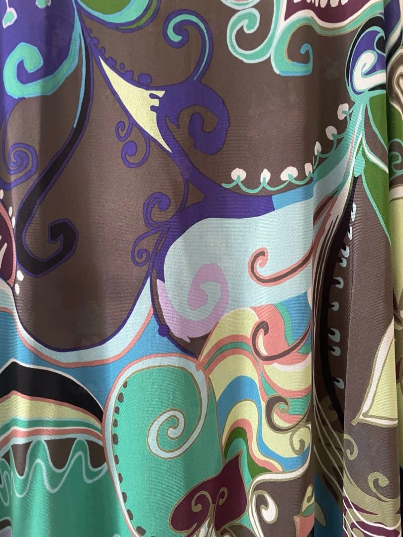 トクコプルミエブォルノースリーブ チュニック マルチカラーカーキ系(訳あり)