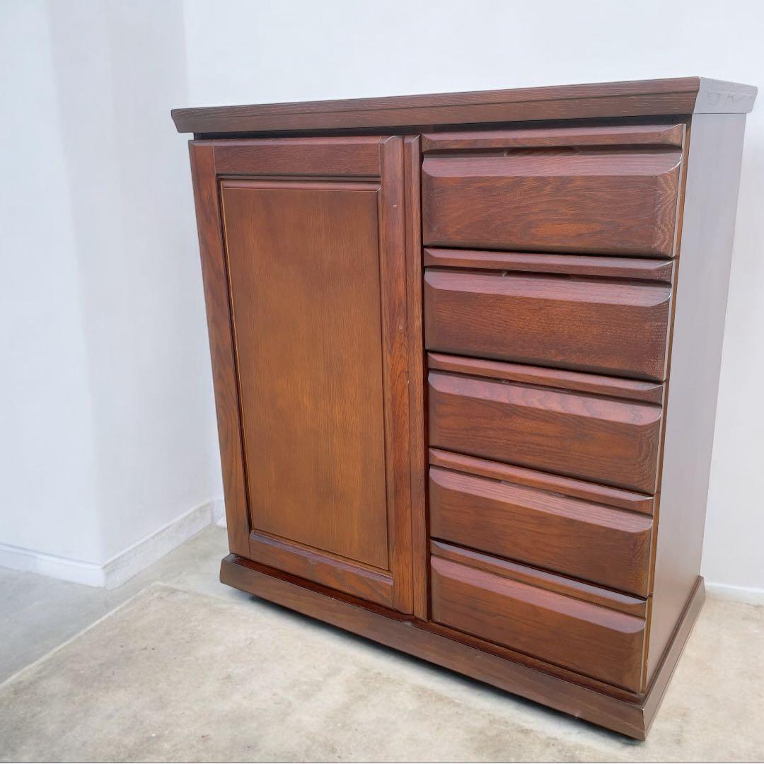 【送料込】大雪木工 収納チェスト サイドチェスト 高級