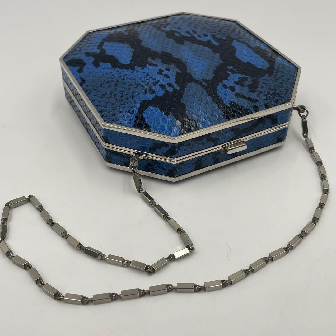 ジバンシー エキゾチックレザー チェーン パーティーバッグ アクセサリーポーチ