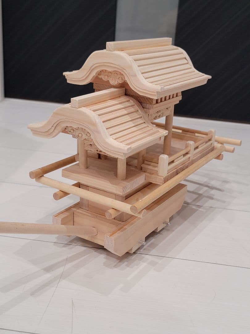 だんじり(地車)ミニだんじり　最後の一台　12月中だけ獅噛プレゼント