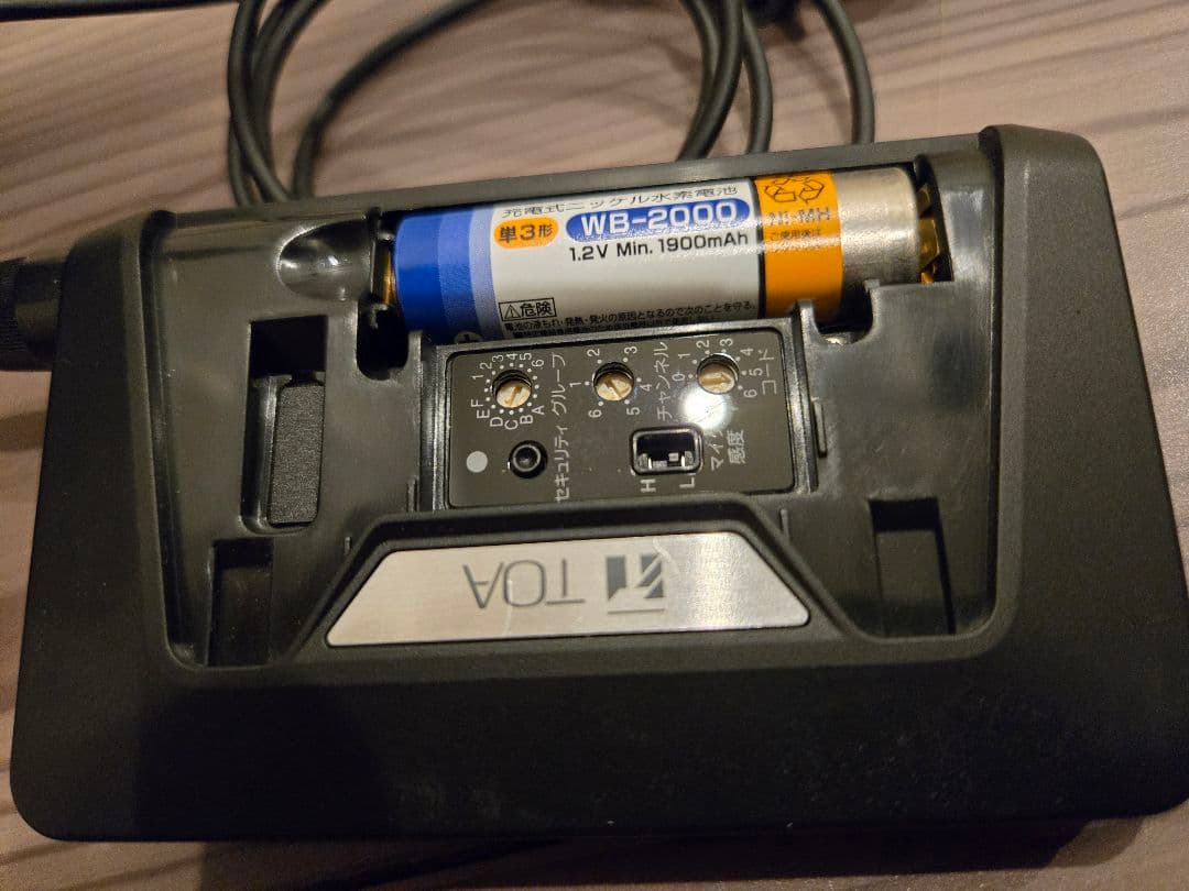 【TOA】トーアデジタルワイヤレスマイクロフォンWM-D1300タイピン形